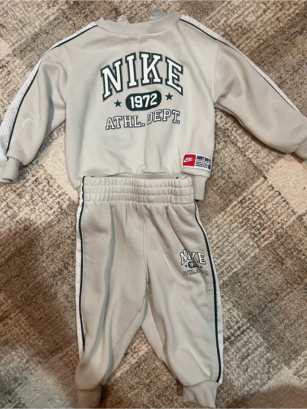 Nike Baby Light Gray Athl. Dept. Jogger Set Bottoms